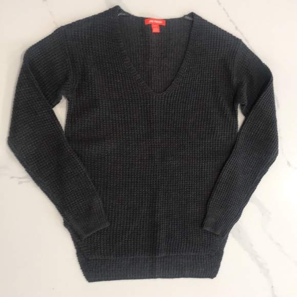Joe Fresh Waffle Sweater | Gray | XS - Picture 2 of 9